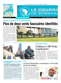 Les Dépêches de Brazzaville : Édition brazzaville du 21 mars 2018