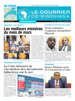 Les Dépêches de Brazzaville : Édition brazzaville du 30 mars 2018