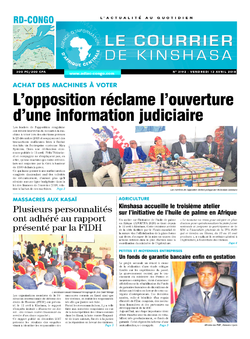 Les Dépêches de Brazzaville : Édition brazzaville du 13 avril 2018