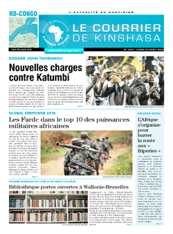 Les Dépêches de Brazzaville : Édition brazzaville du 23 avril 2018