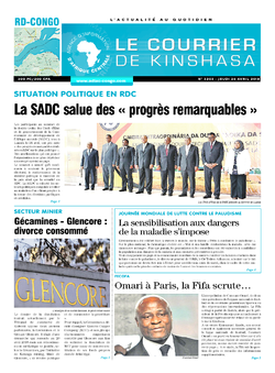 Les Dépêches de Brazzaville : Édition brazzaville du 26 avril 2018