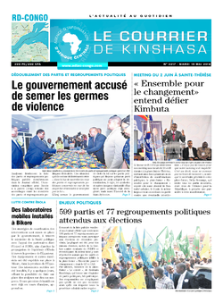 Les Dépêches de Brazzaville : Édition brazzaville du 15 mai 2018