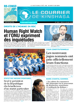 Les Dépêches de Brazzaville : Édition brazzaville du 05 juillet 2018