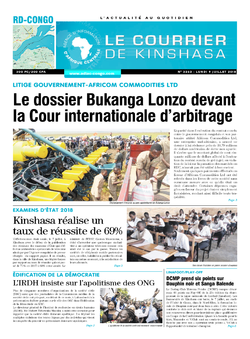 Les Dépêches de Brazzaville : Édition brazzaville du 09 juillet 2018