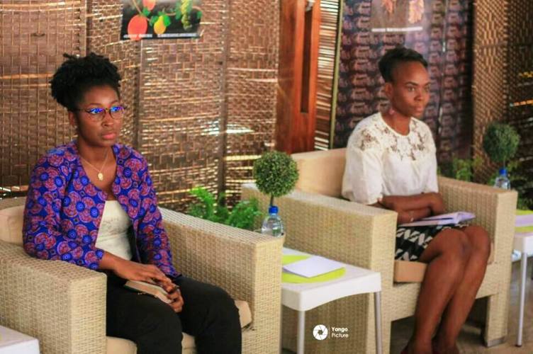 Saouda Balde et Ortie Marise Matomba initiatrice du Festival du Jardin 