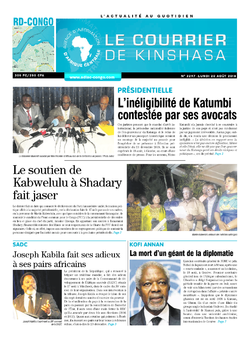Les Dépêches de Brazzaville : Édition brazzaville du 20 août 2018