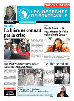 Les Dépêches de Brazzaville : Édition du 6e jour du 08 septembre 2018