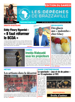 Les Dépêches de Brazzaville : Édition du 6e jour du 15 septembre 2018