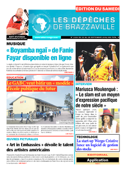 Les Dépêches de Brazzaville : Édition du 6e jour du 22 septembre 2018