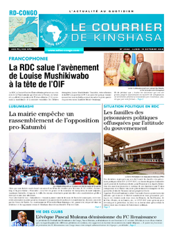 Les Dépêches de Brazzaville : Édition brazzaville du 15 octobre 2018