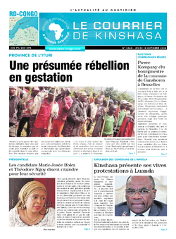 Les Dépêches de Brazzaville : Édition brazzaville du 18 octobre 2018