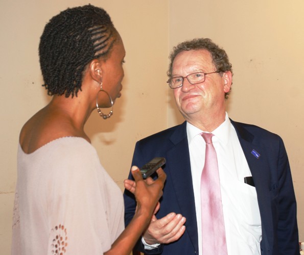 Guido Gryseels en pleine interview (Photo : Caleb)