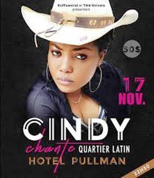 Cindy chante Quartier Latin au Pullman