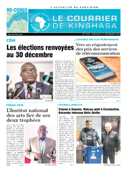 Les Dépêches de Brazzaville : Édition brazzaville du 21 décembre 2018