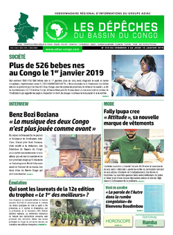 Les Dépêches de Brazzaville : Édition du 6e jour du 05 janvier 2019