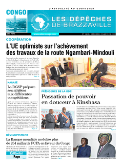 Les Dépêches de Brazzaville : Édition brazzaville du 25 janvier 2019