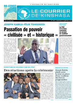 Les Dépêches de Brazzaville : Édition brazzaville du 25 janvier 2019