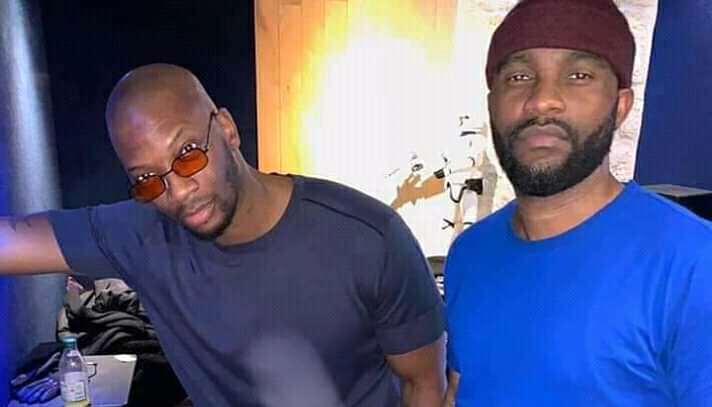 Singuila en studio avec Fally Ipupa