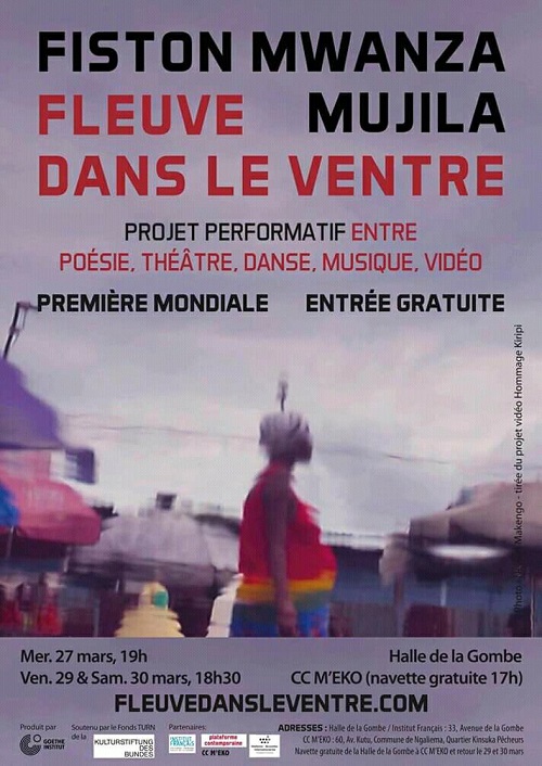 L'affiche du projet performatif Le Fleuve dans le ventre