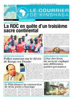 Les Dépêches de Brazzaville : Édition brazzaville du 21 juin 2019