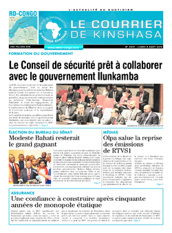 Les Dépêches de Brazzaville : Édition brazzaville du 05 août 2019