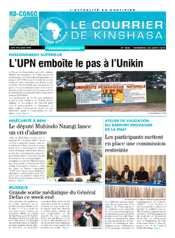 Les Dépêches de Brazzaville : Édition brazzaville du 09 août 2019