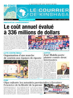 Les Dépêches de Brazzaville : Édition brazzaville du 26 août 2019
