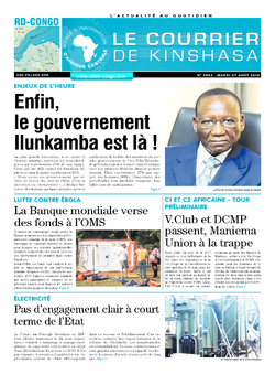 Les Dépêches de Brazzaville : Édition brazzaville du 27 août 2019