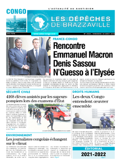 Les Dépêches de Brazzaville : Édition brazzaville du 30 août 2019