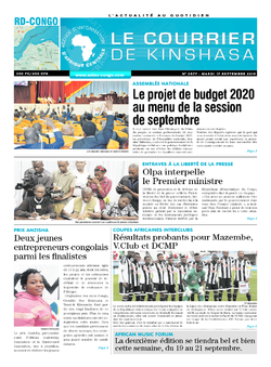 Les Dépêches de Brazzaville : Édition brazzaville du 17 septembre 2019
