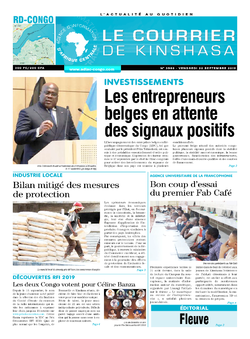 Les Dépêches de Brazzaville : Édition brazzaville du 20 septembre 2019