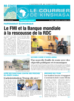 Les Dépêches de Brazzaville : Édition brazzaville du 02 octobre 2019