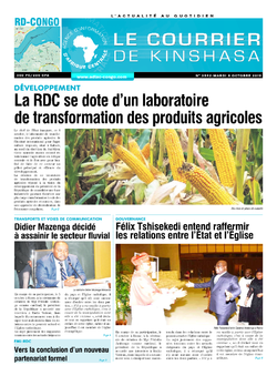 Les Dépêches de Brazzaville : Édition brazzaville du 08 octobre 2019