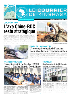 Les Dépêches de Brazzaville : Édition brazzaville du 14 octobre 2019