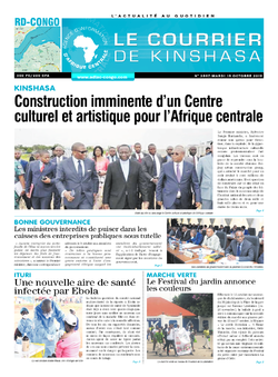 Les Dépêches de Brazzaville : Édition brazzaville du 15 octobre 2019