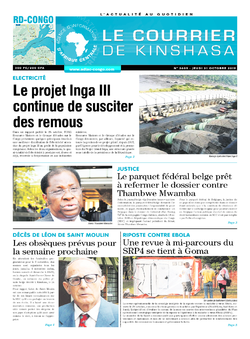 Les Dépêches de Brazzaville : Édition brazzaville du 31 octobre 2019