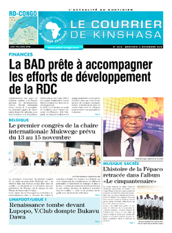 Les Dépêches de Brazzaville : Édition brazzaville du 06 novembre 2019