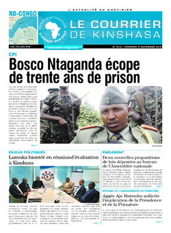 Les Dépêches de Brazzaville : Édition brazzaville du 08 novembre 2019