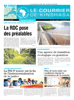 Les Dépêches de Brazzaville : Édition brazzaville du 11 novembre 2019