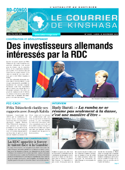 Les Dépêches de Brazzaville : Édition brazzaville du 18 novembre 2019