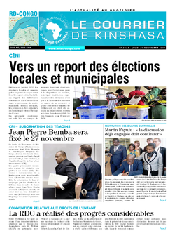 Les Dépêches de Brazzaville : Édition brazzaville du 21 novembre 2019