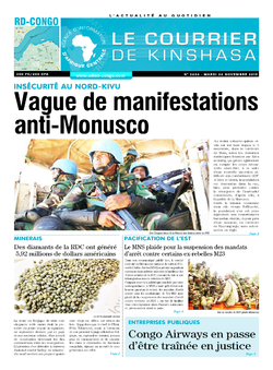 Les Dépêches de Brazzaville : Édition brazzaville du 26 novembre 2019