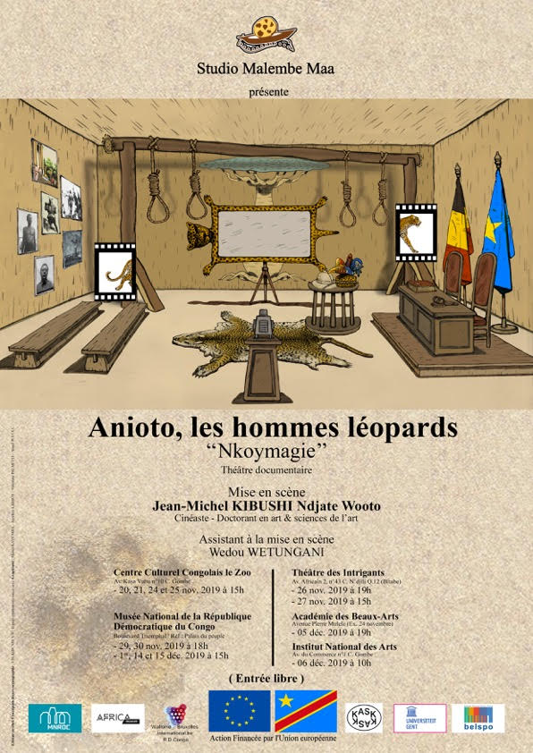 Le spectacle Anioto, les hommes-léopards - Nkoymagie