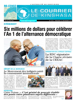 Les Dépêches de Brazzaville : Édition brazzaville du 20 décembre 2019
