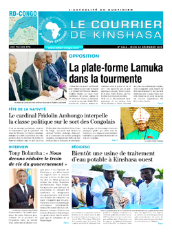 Les Dépêches de Brazzaville : Édition brazzaville du 26 décembre 2019