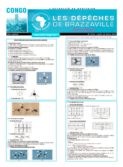 Les Dépêches de Brazzaville : Édition brazzaville du 19 avril 2020