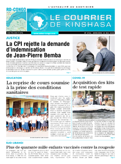 Les Dépêches de Brazzaville : Édition brazzaville du 20 mai 2020