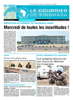 Les Dépêches de Brazzaville : Édition brazzaville du 21 octobre 2020