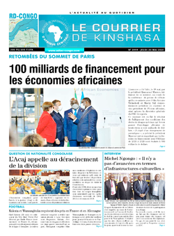 Les Dépêches de Brazzaville : Édition brazzaville du 20 mai 2021