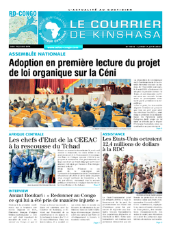 Les Dépêches de Brazzaville : Édition brazzaville du 07 juin 2021
